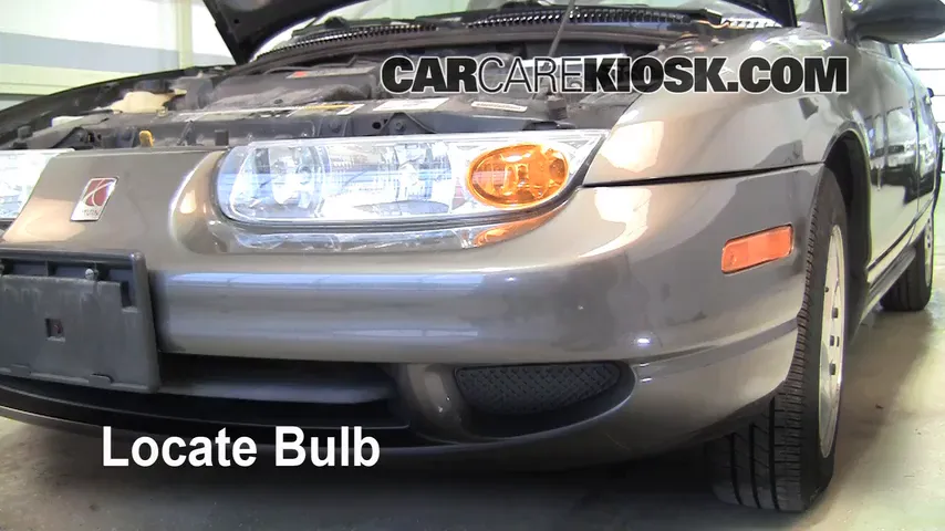 2000 Saturn SL 1.9L 4 Cyl. Lights Headlight (replace bulb)